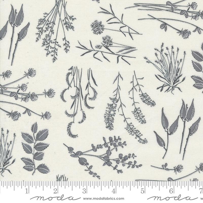 Wild Things in Cream // Silhouettes by Holly Taylor for Moda (1/4 yard) - Emmaline Bags Inc.