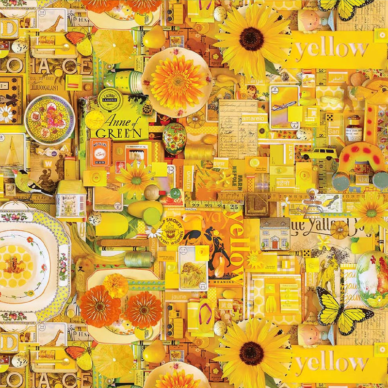Yellow Collage • Color Collage 2 by Northcott Studio (1/4 yard) - Emmaline Bags Inc.