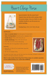 Zakka Workshop - Heart Clasp/Frame Purse Kit - Emmaline Bags Inc.