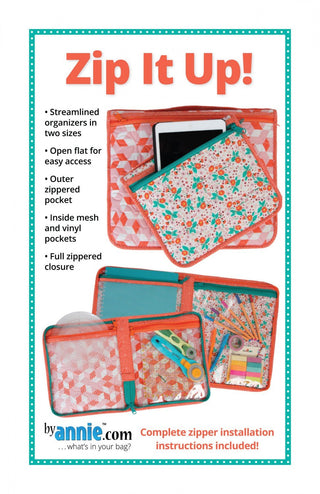 Zip It Up! - from By Annie (Printed Paper Pattern) - Emmaline Bags Inc.