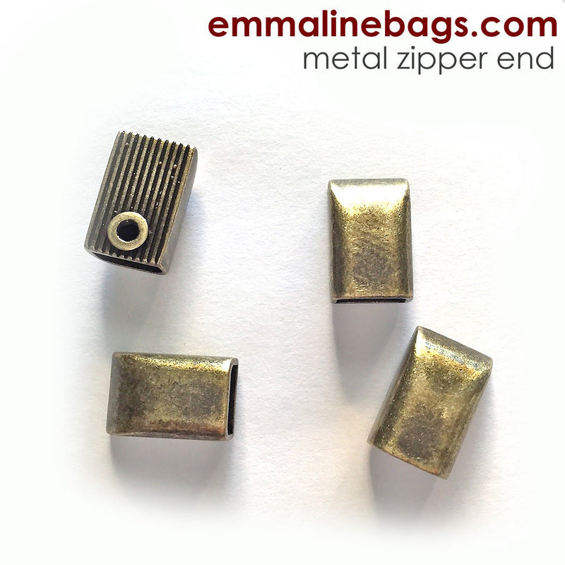 Zipper Ends or Cord Ends: 5 Pack - Emmaline Bags Inc.