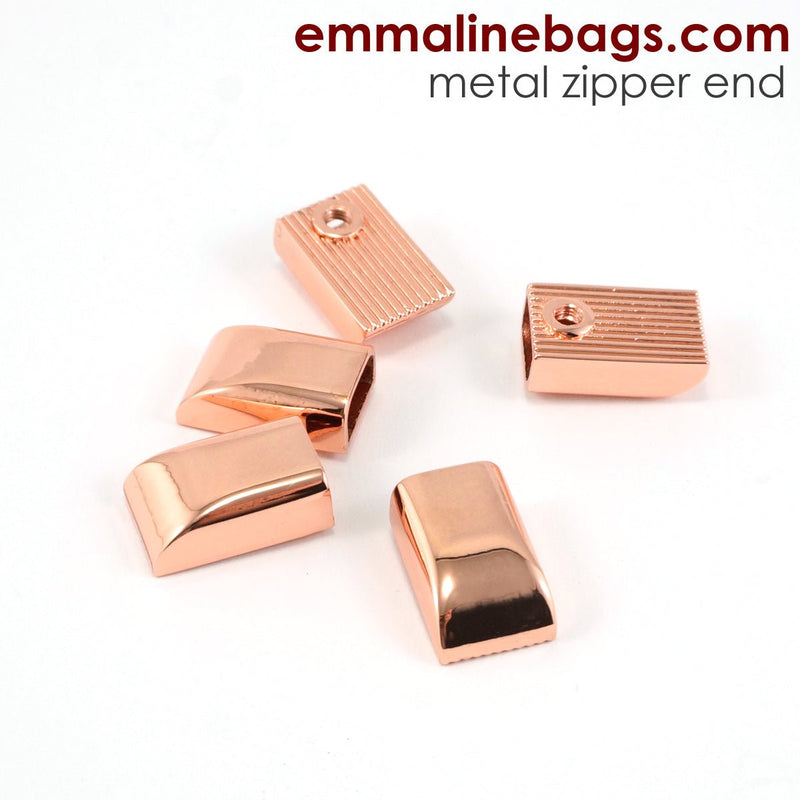 Zipper Ends or Cord Ends: 5 Pack - Emmaline Bags Inc.